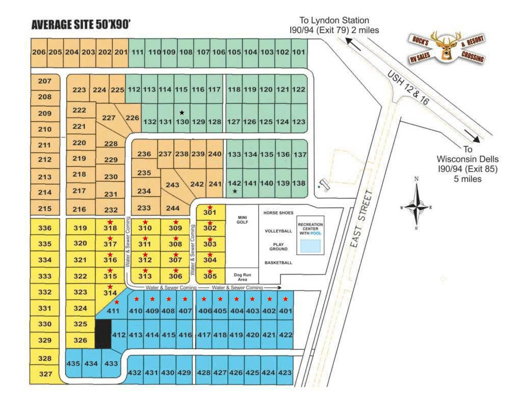 Newest available sites map