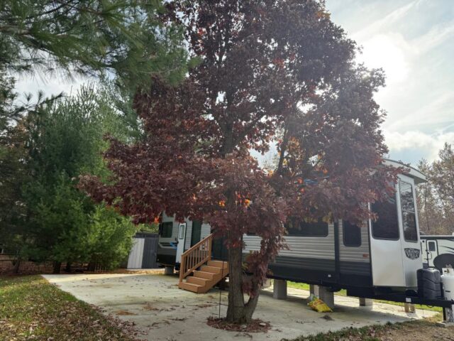 234 slab with camper